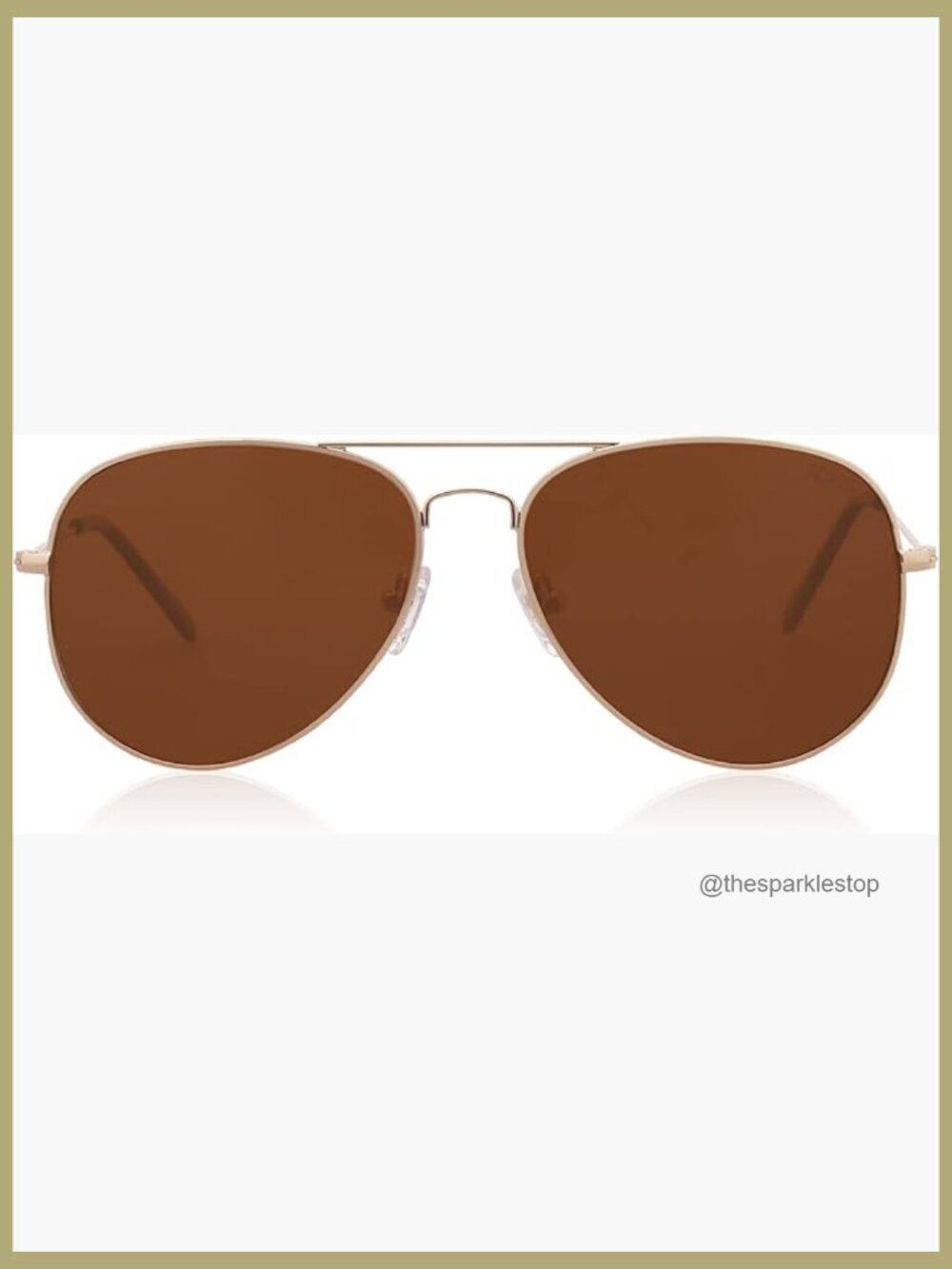Polarized Aviator Sunglasses with Stainless Steel Frames